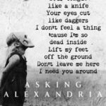 feel lyrics asking alexandria x